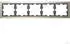 Merten D-Life Metall Abdeckrahmen 5-fach Nickelmetallic (MEG4050-6550)