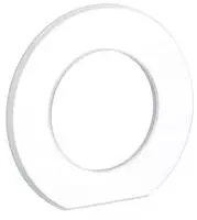 Berker Glasendrahmen 1fach Serie 109219 Glas polarwei&szlig;