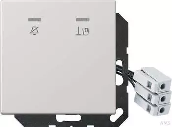 Jung Hotelabdeckung 24V Au&szlig;enstelle Lichtgrau Serie LS (LSCUKO5M24LG)