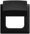 Busch-Jaeger Busch-balance SI Abdeckrahmen mit Klappdeckel 1-fach IP44 schwarz matt (2CKA001719A0226)