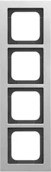 Busch-Jaeger Busch-axcent pur Abdeckrahmen 4-fach Titan (2CKA001754A4696)