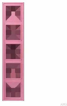 Jung LC985246 Rahmen 5-fach Duroplast lackiert Rose Vif Les Couleurs Le Corbusier (LC985246)