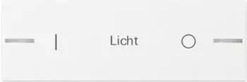 Gira Wippenset 3-fach individuell f&uuml;r Tastsensor 4.55, reinwei&szlig; gl&auml;nzend (862303)