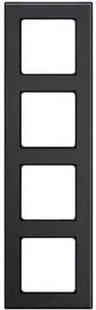 Peha Nova Elements Rahmen 4-fach Metall Piano schwarz (00191091)