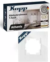 Kopp Glasrahmen Athenis HK07 Abdeckrahmen Glas mint schwarz wei&szlig; 1/2/3-fach 1-fach