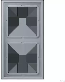 Jung Rahmen 2-fach Les Couleurs&reg; Le Corbusier Gris Clair 59, Duroplast lackiert (LC982257)