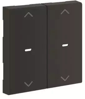 Hager Wippe 2-fach Pfeile f&uuml;r Tastsensormodul 55mm graphitschwarz (GW2AC9011)
