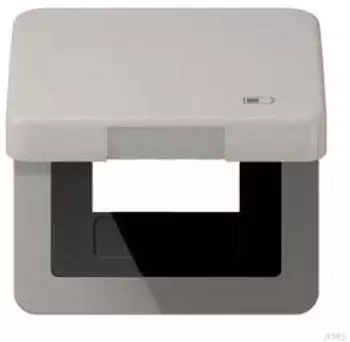 Jung CD 590 KL USB PT Klappdeckel mit Zentralplatte, Symbol Charger, Aluminium eloxiert (CD590KLUSBPT)