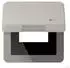 Jung CD 590 KL USB PT Klappdeckel mit Zentralplatte, Symbol Charger, Aluminium eloxiert (CD590KLUSBPT)