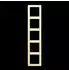 Jung LC985201 Rahmen 5-fach LS 990 Duroplast lackiert Blanc (LC985201)