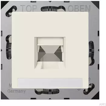 Jung Abdeckung (gerastet) Modular-Jack-Steckbuchsen 1-fach (A1569-15NAWE)
