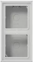JUNG JG LS 582 A LG Aufputz-Kappe 2fach Serie LS lichtgrau (LS582ALG)