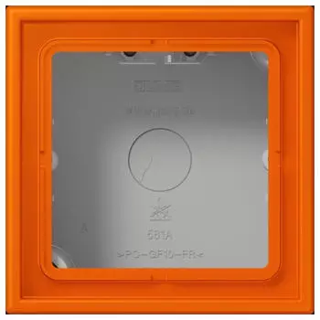 Jung LC581A224 Aufputz-Kappe 1-fach Duroplast lackiert, orange (LC581A224)