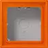 Jung LC581A224 Aufputz-Kappe 1-fach Duroplast lackiert, orange (LC581A224)