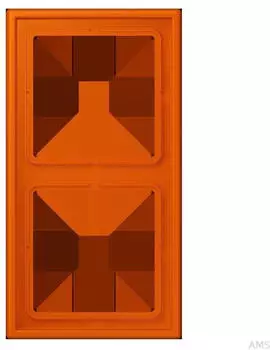 Jung LS 990 Les Couleurs&reg; Rahmen 2-fach Orange Vif (LC982260)