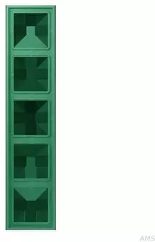 Jung Rahmen 5-fach Les Couleurs Le Corbusier Duroplast lackiert Vert 59 (LC985250)