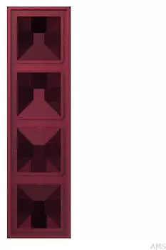 Jung LC984255 Rahmen 4-fach Les Couleurs Le Corbusier, Duroplast lackiert, Le Rubis (LC984255)