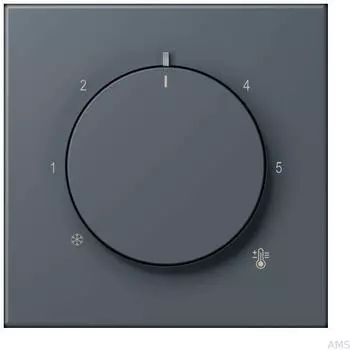 Jung LC 1749 BF Abdeckung f&uuml;r Thermostat, Thermoplast lackiert, Gris Fonc&eacute; 59 (LC1749BF262)