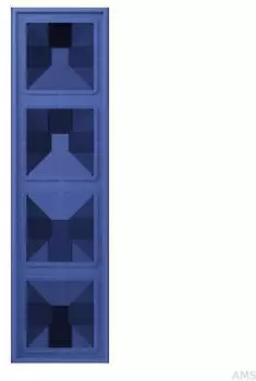 Jung Rahmen 4-fach Les Couleurs&reg; Le Corbusier Bleu Outremer 31, Duroplast lackiert (LC984206)