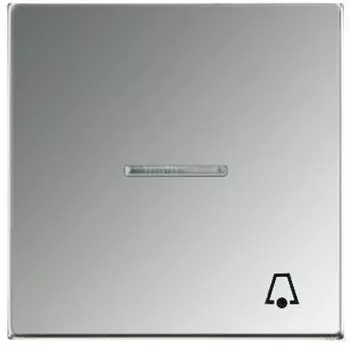 Jung Wippe Symbol "Klingel" mit Lichtleiter, Metall glanzchrom (GCR2990KO5K)