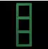 Jung Rahmen 3-fach LS 990 Duroplast lackiert Vert Foncé (LC983219)