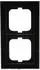 Busch-Jaeger Busch-axcent Abdeckrahmen 2-fach Glas Schwarz (2CKA001754A4801)