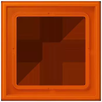 Jung LS 990 Les Couleurs&reg; Rahmen 1-fach Duroplast lackiert Orange Vif (LC981260)