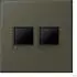 Jung LC1969-2WE241 Abdeckung (gerastet) Modular-Jack 2-fach UMA-CAT6A (LC1969-2WE241)