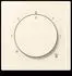 Jung LC 1749 BF 245 Abdeckung für Thermostat, Blanc Ivoire (LC1749BF245)
