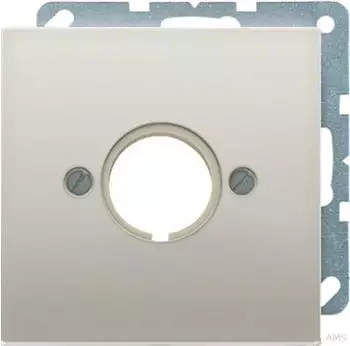 Jung Abdeckung mit Tragring f&uuml;r Befehlsger&auml;te 22,5mm, Aluminium (AL2964)