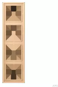 Jung Rahmen 4-fach LS 990 Duroplast lackiert Terre Sienne Claire 31 (LC984237)