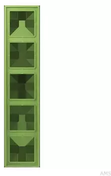 Jung LC985220 Rahmen 5-fach LS 990 Duroplast lackiert Vert 31 (LC985220)