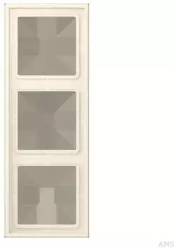 Jung LS 990 Rahmen 3-fach Blanc Ivoire (LC983245)