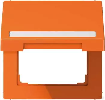 Jung LS 990 Klappdeckel mit Schriftfeld, Thermoplast, Orange (LS990BFNAKLO)