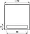 Jung LS 990 Klappdeckel mit Schriftfeld, Thermoplast, Orange (LS990BFNAKLO)
