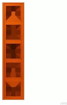 Jung Bike Rahmen 5-fach Les Couleurs Le Corbusier Orange Vif (LC985260)