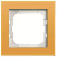 Busch-Axcent Pur Abdeckrahmen 1-fach, Glas Sonne