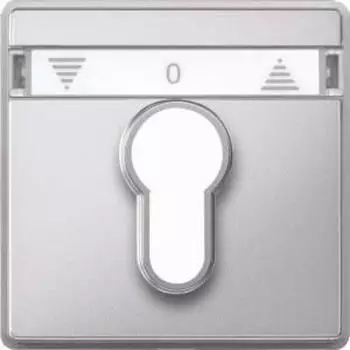 Merten Jalousiewippe Aquadesign f&uuml;r Rollladen-Tast-Rastschalter, Aluminium (348260)