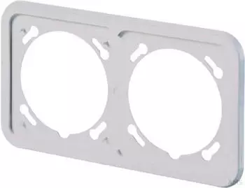 Mennekes Cepex Abdeckrahmen 2-fach, perlwei&szlig; (41408)