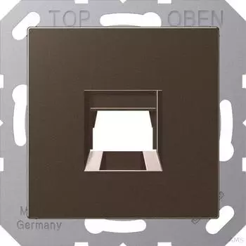 Jung Abdeckung (gerastet) 1-fach f&uuml;r Modular-Jack-Steckbuchsen (A1569-15WEMO)