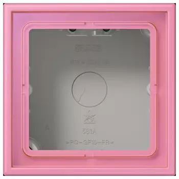 Jung LC581A246 Aufputz-Kappe 1-fach Duroplast lackiert, rose vif (LC581A246)