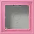 Jung LC581A246 Aufputz-Kappe 1-fach Duroplast lackiert, rose vif (LC581A246)