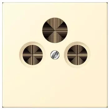 Jung LC990SAT201 Abdeckung Universal-Sat/BK-Dose 1-fach, Serie LS (LC990SAT201)