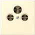 Jung LC990SAT201 Abdeckung Universal-Sat/BK-Dose 1-fach, Serie LS (LC990SAT201)