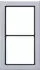 Jung Flat Design Abdeckrahmen 2-fach Aluminium (FDAL2982)