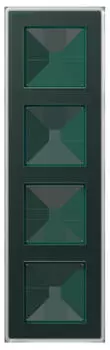Jung A VIVA Glasrahmen 4-fach, smaragdgr&uuml;n (AV584GLMSG)