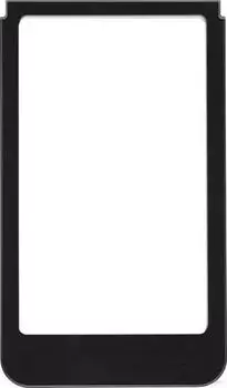 Berker Designrahmen rund, gro&szlig;e Ausf&uuml;hrung Glas schwarz (13202116)