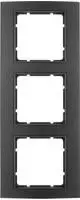 Berker 10133005, Berker 10133005 Rahmen 3fach B.3 Alu schwarz/anthrazit....