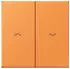 Jung Wippe 2-fach mit Pfeilsymbolen LC320 Duroplast Orange Clair (LC995P225)