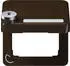 Jung CD 590 BFKLSL Klappdeckel mit Sicherheitsschloss, Braun (CD590BFKLSLBR)